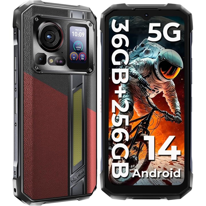 Hotwav Hyper 7 Pro 5G con SoC Dimensity 7050 16GB 256GB pantalla FHD+ 120Hz Dual Sim Red Rugged
