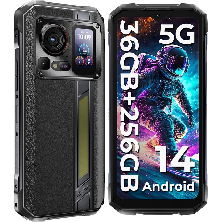 Hotwav Hyper 7 Pro 5G con SoC Dimensity 7050 16GB 256GB pantalla FHD+ 120Hz Dual Sim Black Rugged