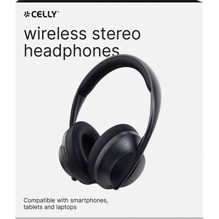 Celly ARCHBEAT, cuffie over-ear wireless, nere