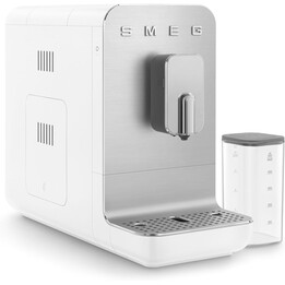 Smeg Automatic Coffee Machine with Milk Frothing System, Plastic, White