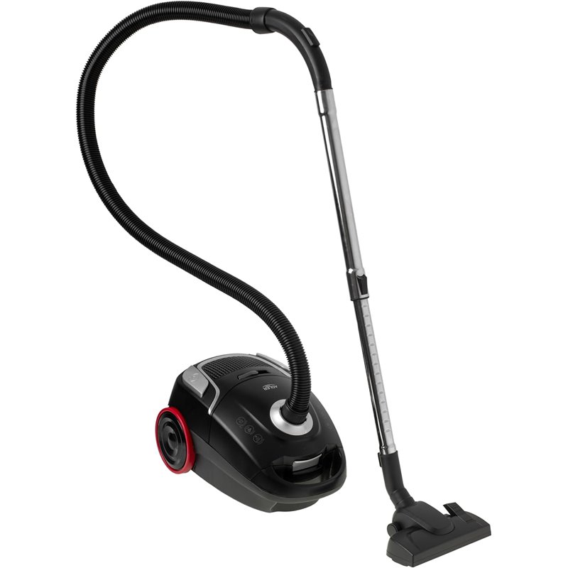 Adler Aspirador de bolsa Apto para alérgicos Clásico, En bolsa, 2200W, Capacidad para polvo 2,6 L, Negro
