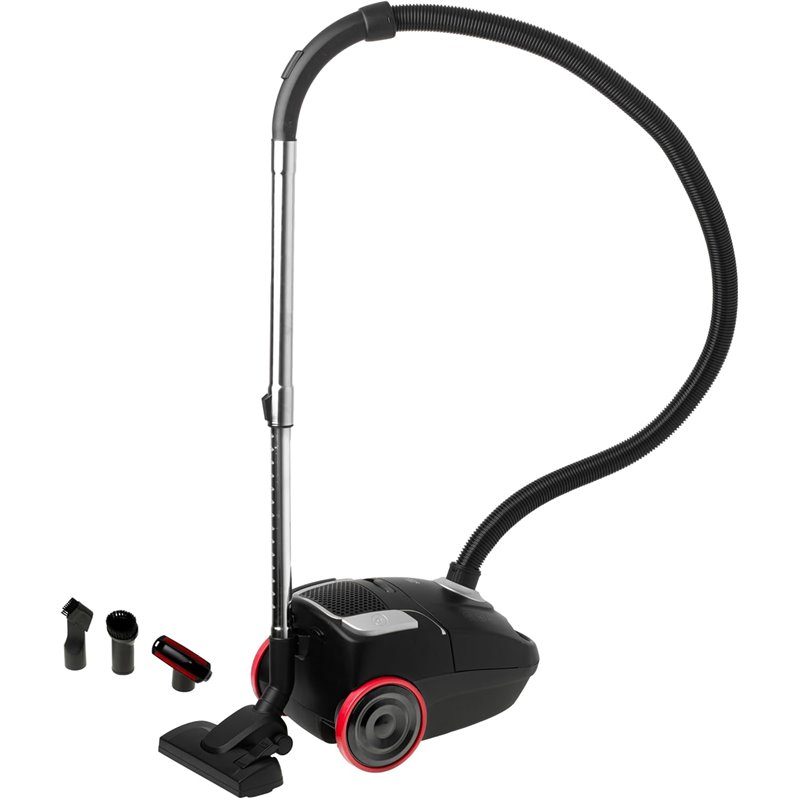 Adler Aspirador de bolsa Apto para alérgicos Clásico, En bolsa, 2200W, Capacidad para polvo 2,6 L, Negro