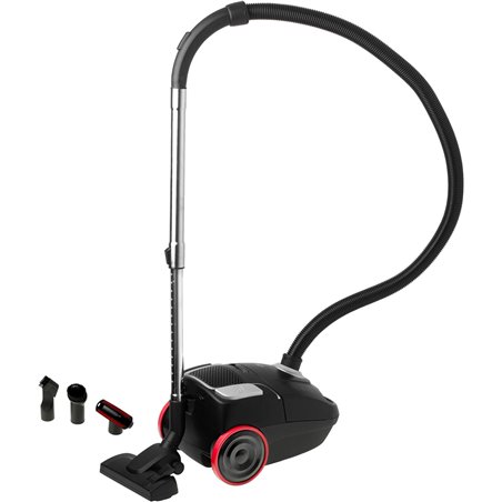 Adler Aspirador de bolsa Apto para alérgicos Clásico, En bolsa, 2200W, Capacidad para polvo 2,6 L, Negro