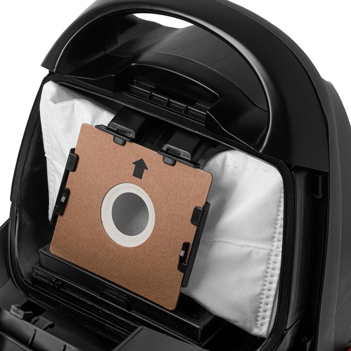 Aspirador de pó Adler Bag clássico antialérgico, ensacado, 2200 W, capacidade de poeira 2,6 L, preto