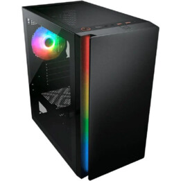 Cougar Purity RGB Preto, caixa Micro-ATX com vidro temperado e ARGB