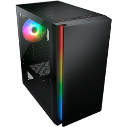 Cougar Purity RGB Noir, boîtier Micro-ATX avec verre trempé et ARGB