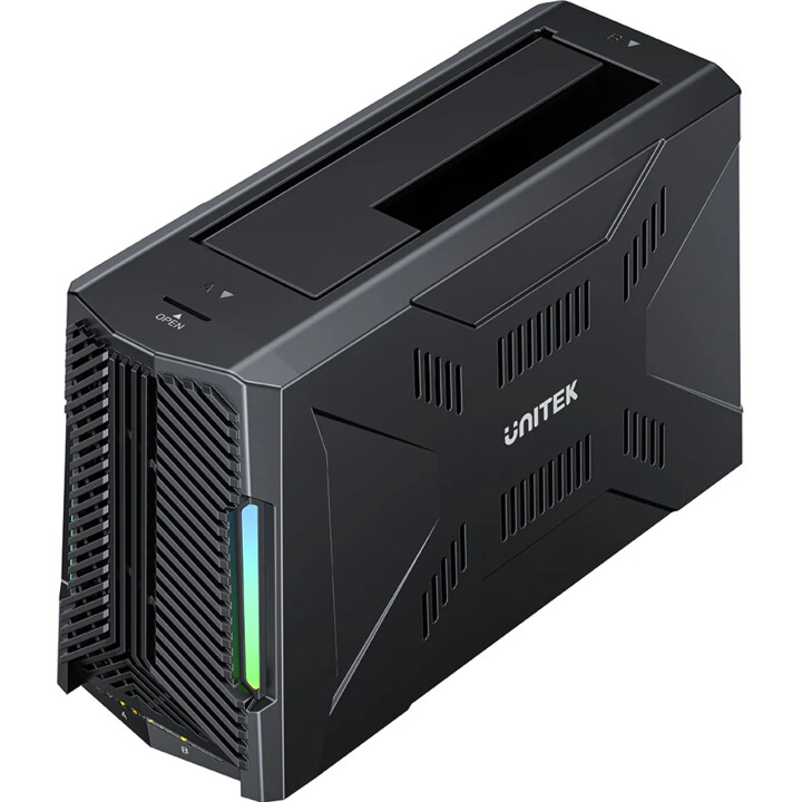Station d'accueil de stockage - Unitek S1234B01-EU SATA III 2.5"/3.5" M.2 PCIe/NVMe USB-C 10Gbps
