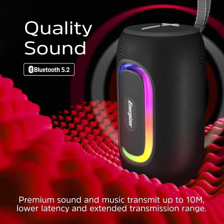 Energizer Bluetooth 1800mAh RGB Portable Speaker