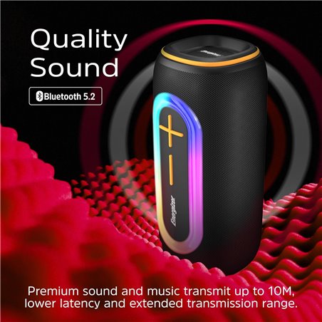 Energizer Bluetooth 2400mAh RGB Portable Speaker