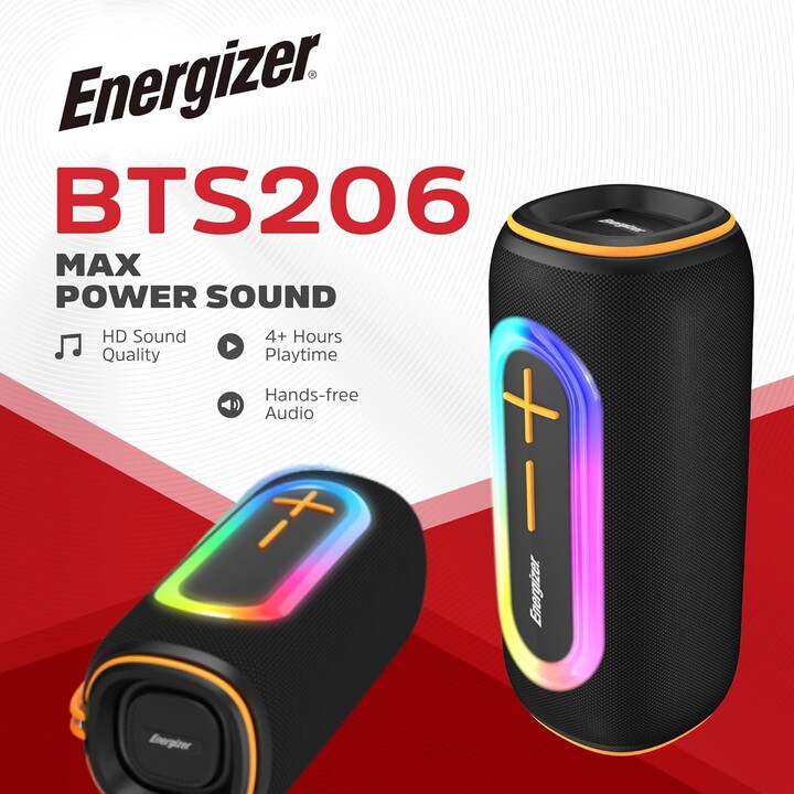 Altoparlante portatile Energizer Bluetooth 2400mAh RGB