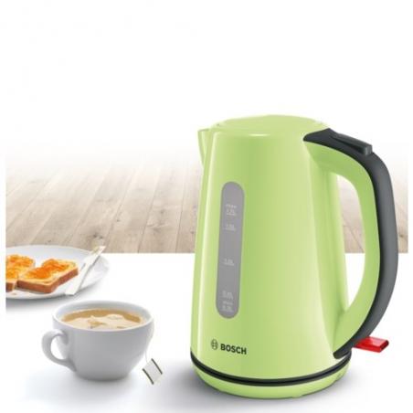 Bosch TWK7506 tetera eléctrica 1,7 L 2200 W Negro, Verde