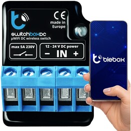 Modulo relè Blebox switchboxdc