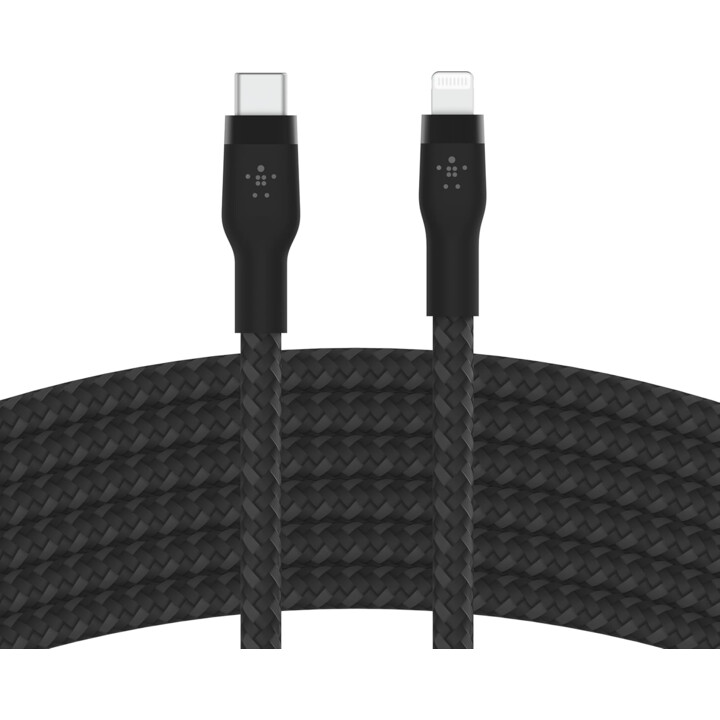 Usb-c a ltg_braid sílice 3m negro