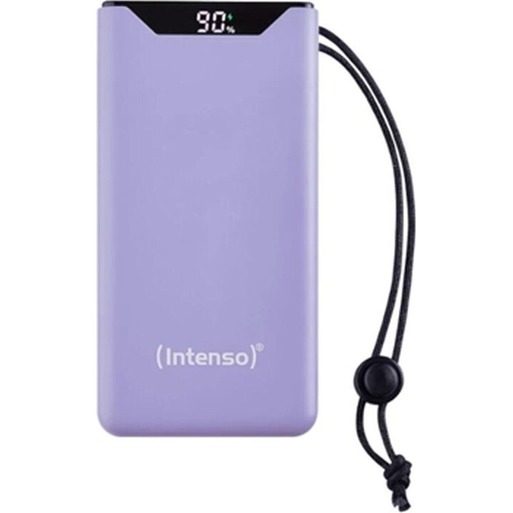 Intense universal external battery 10,000mah usb + usb-c lillac