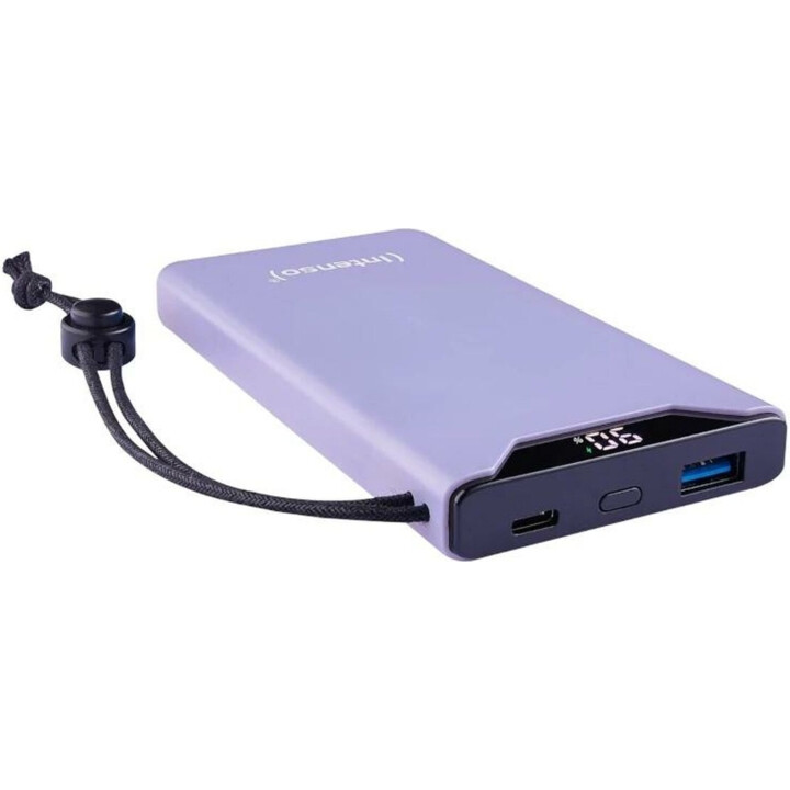 Intense universal external battery 10,000mah usb + usb-c lillac