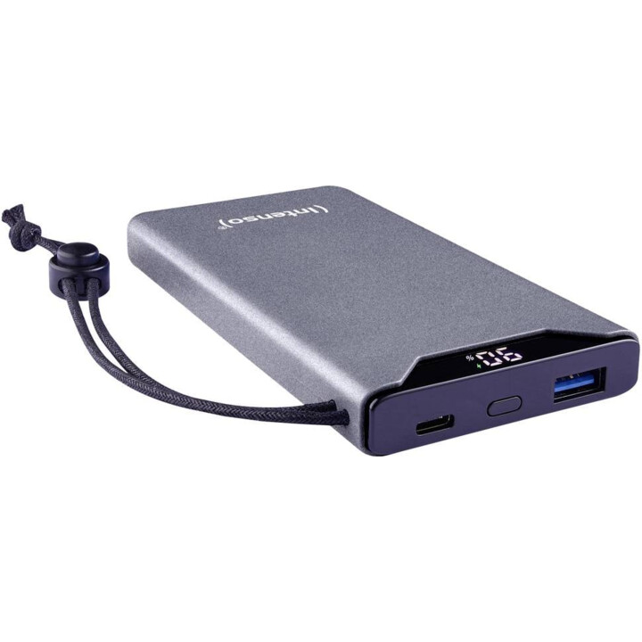 Batteria esterna universale Intense 10.000mah usb+usb-c grigia