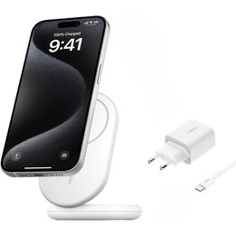 Boostcharge qi2 15w magnetisch weiß
