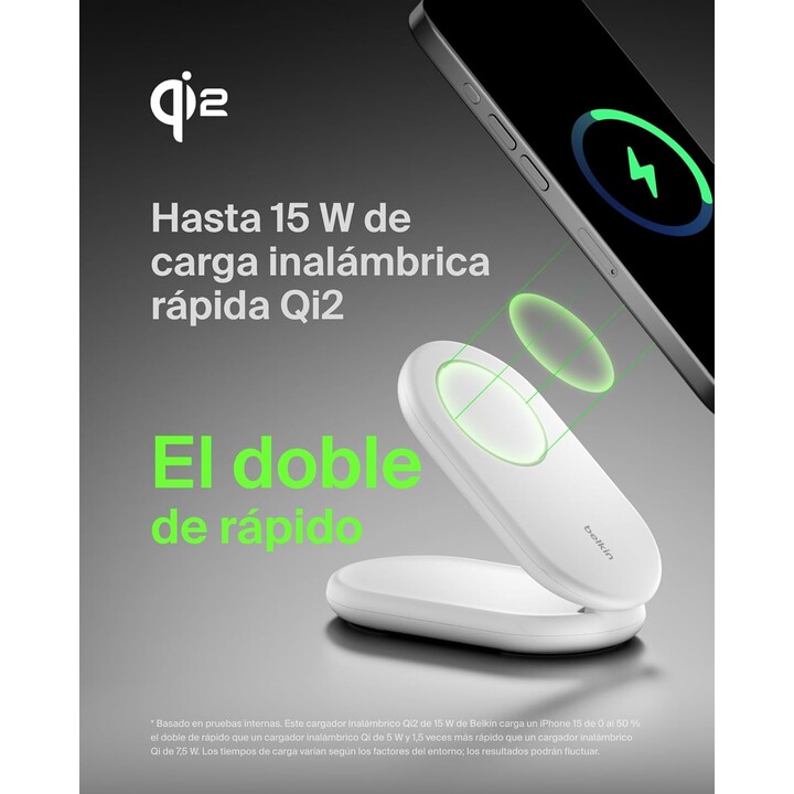 Boostcharge qi2 15w magnetic white