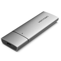 Gabinete externo para unidade SSD M.2 NVMe Vention USB Type-C KPGH0/ USB 3.1 Gen2/ sem parafusos