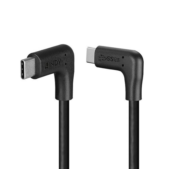 1M USB 3.2, TIPO C, 2X ÂNGULO DE 90°