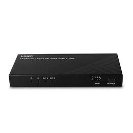 Lindy 38534 répartiteur HDMI 8K60 2 ports avec audio et downscaling