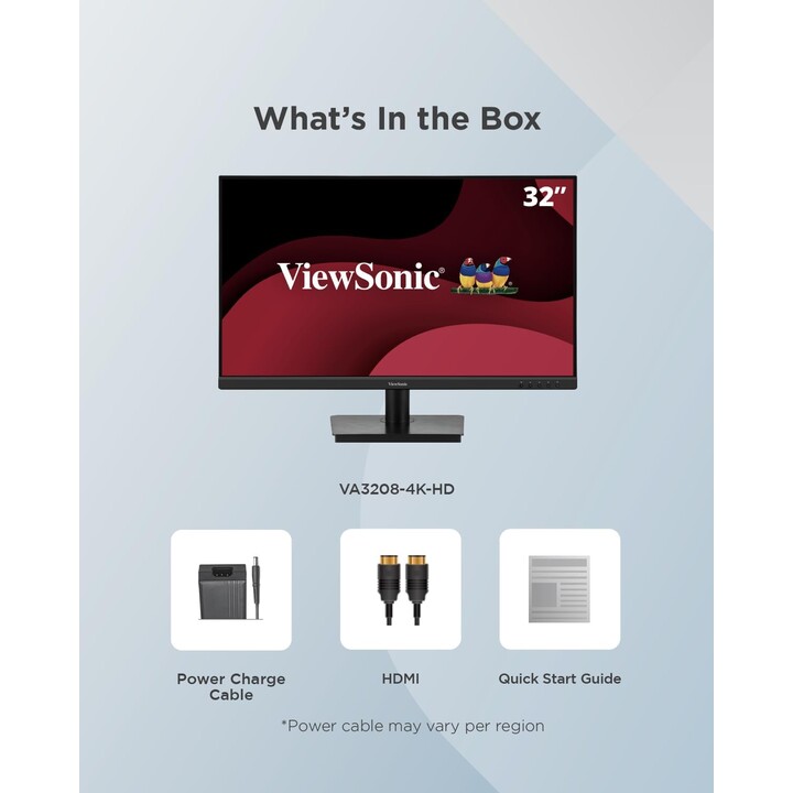 Monitor ViewSonic 31,5" VA3208-4K-HD (VS19992) 2xHDMI DP