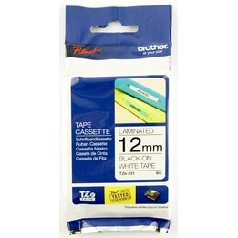 Fita Brother Original P-Touch preta sobre branco (TZE-231)