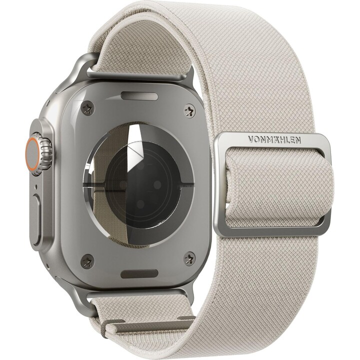 Correa clásica de nailon de 42, 44, 45 y 49 mm, talla única, color crema