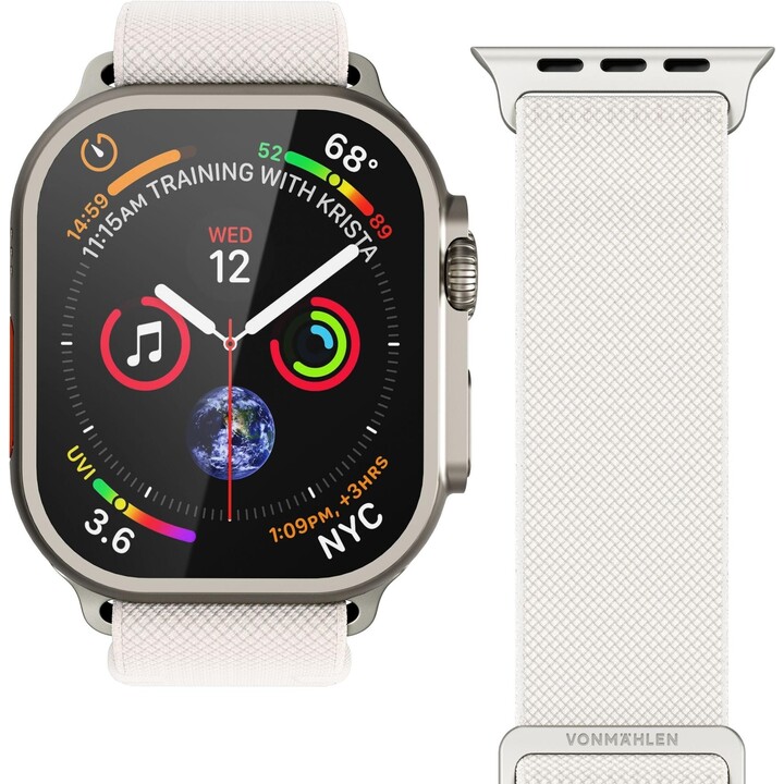 Klassischer Nylon Loop 42 | 44 | 45 | 49mm Einheitsgröße - Creme