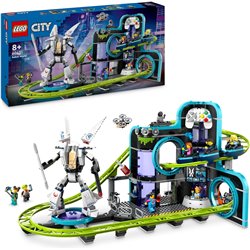 LEGO City 60421 Robot World Park com montanha-russa