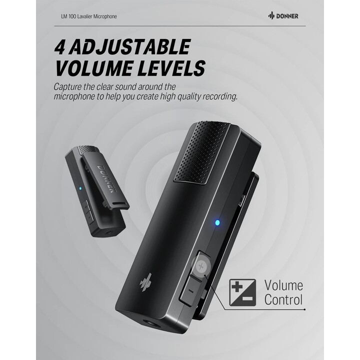 DONNER LM-100 - Microfone tipo lapela
