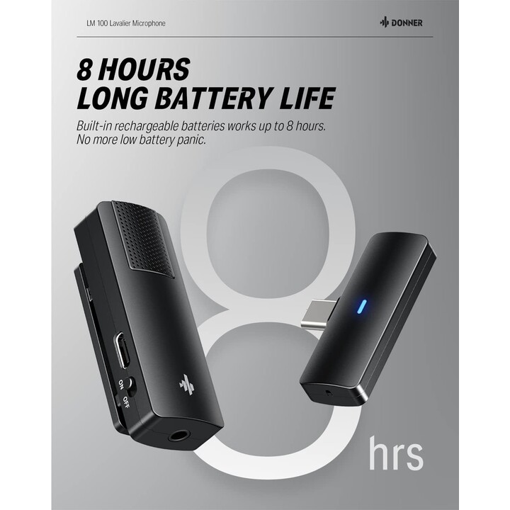 DONNER LM-100 - Microfone tipo lapela