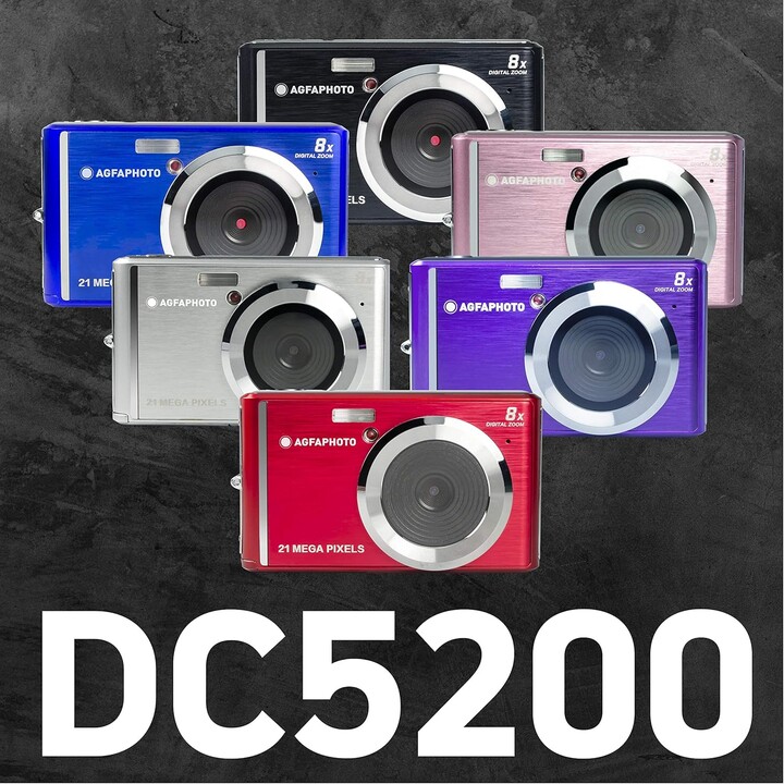 AgfaPhoto Realishot DC5200 Black - Compact Digital Camera