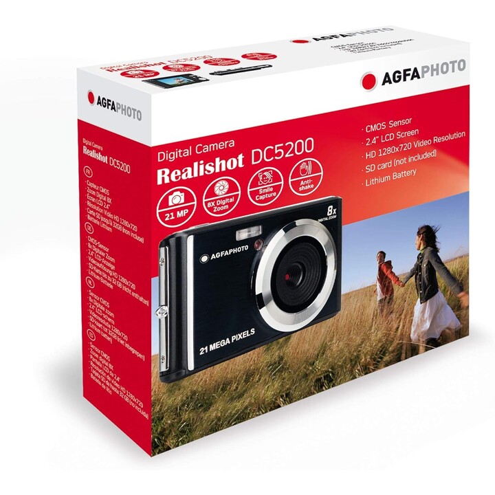 AgfaPhoto Realishot DC5200 Black - Compact Digital Camera