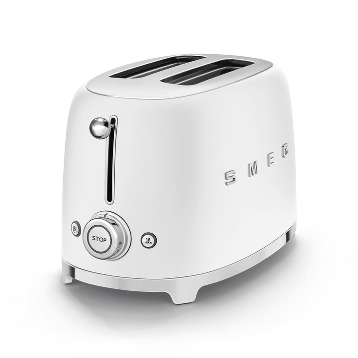 Tostapane Smeg 2x2 50´ style bianco opaco tsf01whmeu