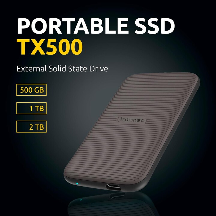 Intenso TX500 2TB USB Type C 3.2 Gen 2 Brown - SSD externe