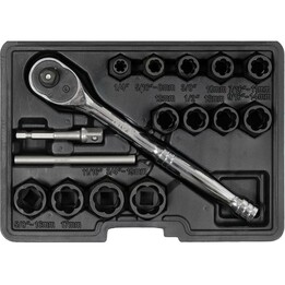 Yato YT-05897 screw and bolt extractor 16 piece(s)