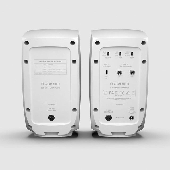 ADAM AUDIO D3V Bianco - Per il monitoraggio