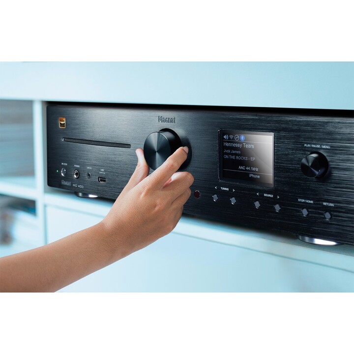 Magnat MC 400 - Reproductor de red 40 W, 2.0 canales estéreo, negro