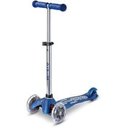 Trottinette Mini Micro Deluxe Galaxy Glitter LED Bleu Marine