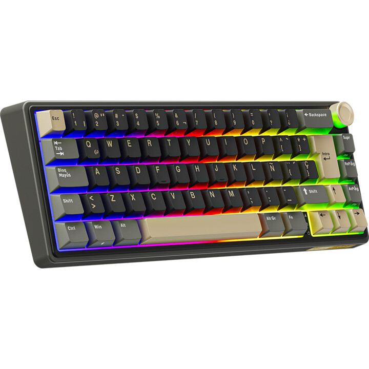 Interruttore sostituibile a caldo Royal Kludge RKR65 ISO ES Marrone Phantom