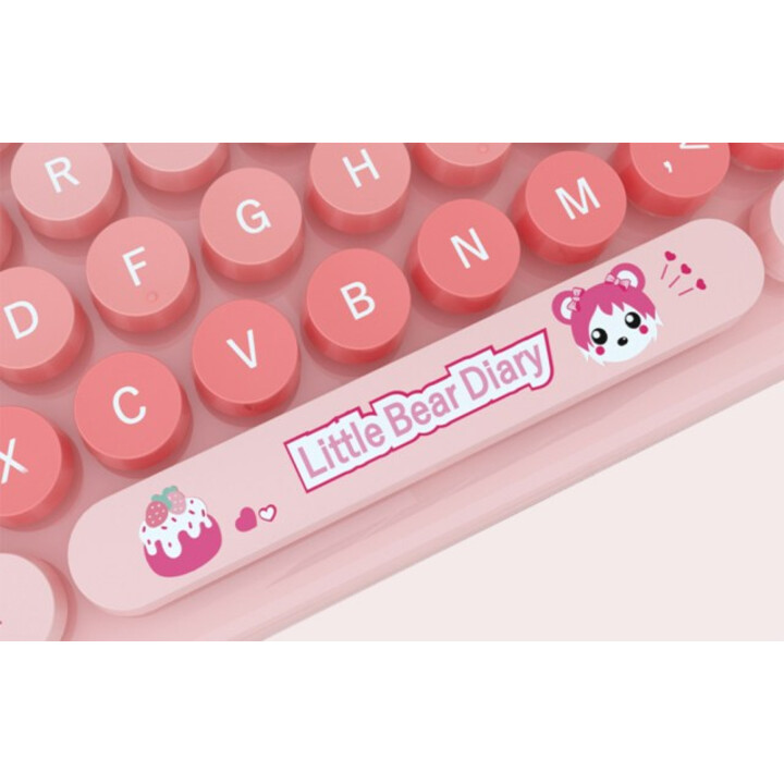MOFII Candy New 2.4G Pink- Keyboard and Mouse Kit