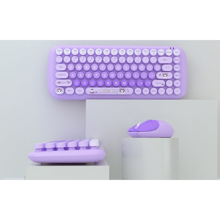 MOFII Candy New 2.4G Purple - Keyboard and Mouse Kit