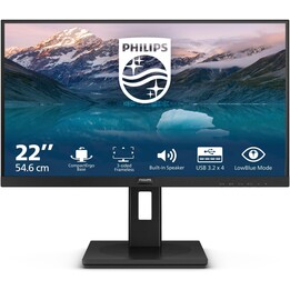 Philips 222S9JML - Monitor Full HD de 21,5 Pulgadas, Altura Regulable, Altavoces (1920x1080, 75 Hz, HDMI, DisplayPort) Negro