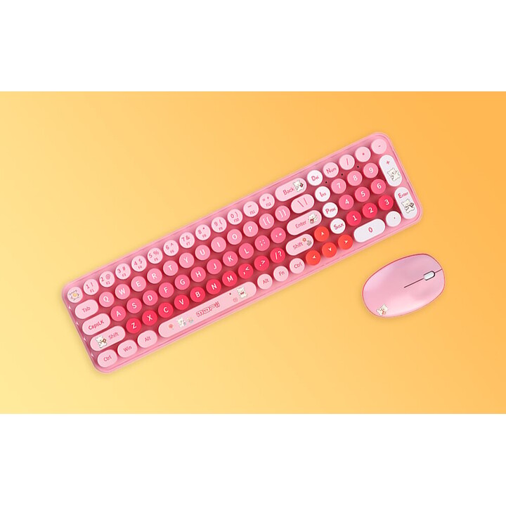 MOFI Baby Bear Pink - Keyboard and mouse kit