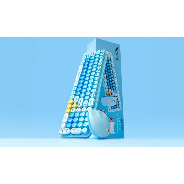 MOFI Baby Bear Azul - Kit de teclado e rato