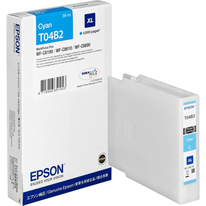 Cartuccia ciano Epson XL wf-c81xx/c86xx originale