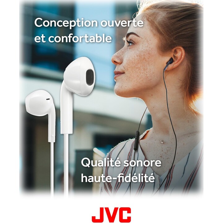 JVC Bud-Type USB-C-Ohrhörer mit integriertem DAC für kraftvollen und kristallklaren Klang, praktischem Mikrofon und 3-Tasten, We