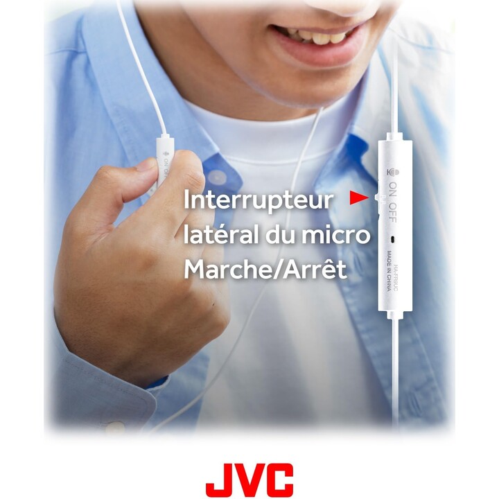 JVC Bud-Type USB-C-Ohrhörer mit integriertem DAC für kraftvollen und kristallklaren Klang, praktischem Mikrofon und 3-Tasten, We