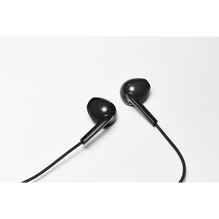 JVC Bud-Type USB-C Auriculares con DAC Integrado para un Sonido Potente y nítido, práctico micrófono y 3 Botones, Negros